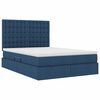 vidaXL Letto con contenitore e materasso Blu 140 x 190 cm Poliestere