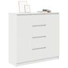 vidaXL Credenza con Cassetti Bianco 100,5x35x98,5 cm Legno Multistrato