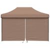 vidaXL Tenda Party Marrone 279 x 410 x 315 cm Tessuto Oxford