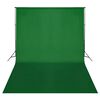 vidaXL Sistema Portafondali con Fondale Verde 500 x 300 cm