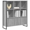 vidaXL Armadio per Libri 2 pcs Grigio Sonoma 99,5 x 30 x 108 cm