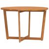 vidaXL Tavolo da pranzo rotondo da giardino &Oslash;110x75 cm in Legno Massello di Acacia