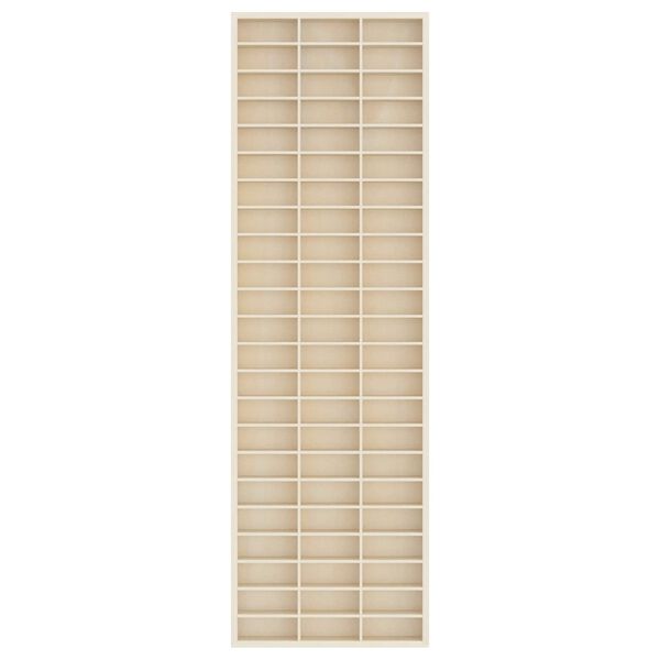 vidaXL Vetrina a muro Beige 30 x 4,5 x 96 cm Legno multistrato