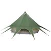 vidaXL Tenda Teepee con tetto Verde e Grigio 600 x 600 x 347 cm