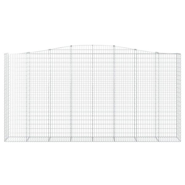 vidaXL Cesti Gabbioni ad Arco 6 pz 400x50x200/220 cm Ferro Zincato