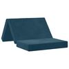 vidaXL Divano Letto Pieghevole 80 x 67 x 45 cm Blu