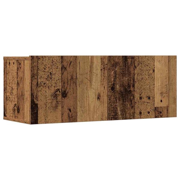 vidaXL Set Mobile TV 7 pz Montato a Parete Legno Antico in Truciolato