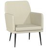 vidaXL Poltrona Crema 61x78x80 cm Similpelle