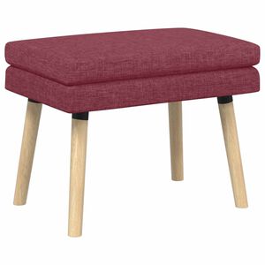 vidaXL Panchina a doppio strato Rosso Vino 60 x 40 x 46 cm Tessuto