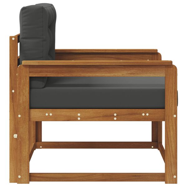 vidaXL Divano centrale per esterno Legno di Acacia Massello Naturale