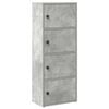 vidaXL Libreria Grigio Cemento 40x24x102 cm in Legno Multistrato
