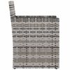 vidaXL Set Divani da Esterno 3 pz con Cuscini in Polyrattan Grigio