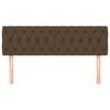 vidaXL Testiera 2 pz Marrone Scuro 80 x 7 x 78/88 cm in Tessuto