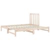 vidaXL Dormeuse Estraibile 2x(90x190) cm Legno Massello di Pino