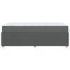 vidaXL Struttura del letto Grigio scuro 100 x 200 cm Tessuto