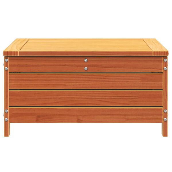 vidaXL Poggiapiedi Giardino Marrone Cera 62x63,5x32 cm Massello Pino