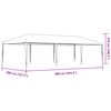 vidaXL Gazebo Professionale 4x9 m Verde 90 g/m²
