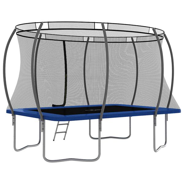 vidaXL Set Trampolino Rettangolare 335x244x90 cm 150 kg