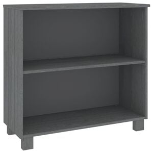 vidaXL Credenza HAMAR Grigio Scuro 85x35x80 cm Legno Massello di Pino