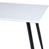 vidaXL Tavolo da Pranzo Bianco e Nero 120x60x74 cm in MDF
