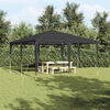 vidaXL Tenda Party Antracite 400 x 400 x 266 cm Polietilene e Acciaio
