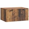 vidaXL Mobile Porta TV da Muro Legno antico 59,5 x 41 x 30 cm