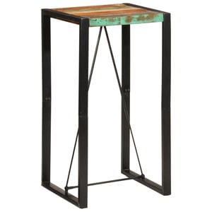vidaXL Tavolo da Bar 60x55x110 cm in Legno Massello di Recupero