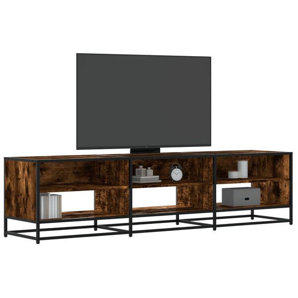 vidaXL Mobile Porta TV Rovere Fumo 180x40x46 cm in Truciolato