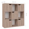 vidaXL Libreria Grigio Sonoma 88,5x27,5x88 cm in Legno Multistrato