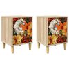 vidaXL Armadio da Notte GENNEP 2 pz Rovere Sonoma 36 x 33 x 50 cm
