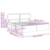 vidaXL Struttura del letto Sonoma 200 x 200 cm Pino massello
