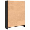 vidaXL Libreria Rovere Nero 80 x 24 x 109 cm Legno multistrato