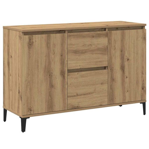 vidaXL Credenza Rovere Artigianale 102x35x70 cm in Legno Multistrato