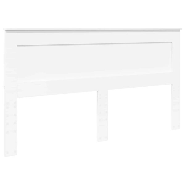 vidaXL Testiera con testiera Bianco 180 cm Legno multistrato