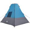 vidaXL Tenda Tipi con tetto Blu 383 x 338 x 217 cm taffet&agrave;