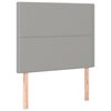 vidaXL Letto a Molle Materasso e LED Grigio Chiaro 90x190 cm Tessuto
