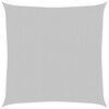 vidaXL Vela Parasole Grigio Chiaro 3,6x3,6 m 100% Poliestere Oxford