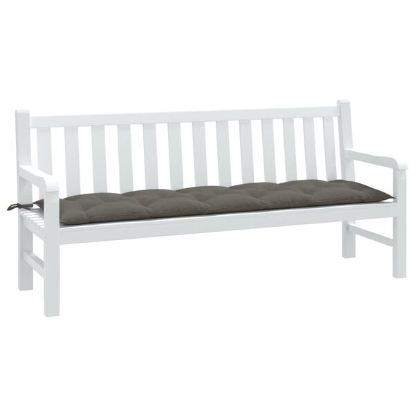 vidaXL Cuscino Panca Giardino Grigio Scuro M&eacute;lange 180x50x7 cm Tessuto