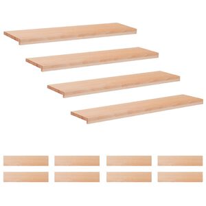 vidaXL Tappeti per scale 12 pz 120 x 30 x 2 cm Naturale