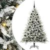 vidaXL Albero di Natale Artificiale Pre-illuminato con Set di Palline