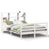 vidaXL Letto Libreria senza Materasso Bianco 140x190 cm Legno di Pino