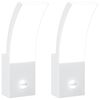vidaXL Applique con LED e Sensore 2 pz Bianche in Alluminio Pressofuso