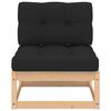 vidaXL Set Salotto Giardino 8 pz Cuscini Antracite Legno Massello Pino