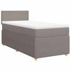 vidaXL Giroletto a Molle con Materasso Tortora 80x200 cm inTessuto