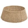 vidaXL Collare per Albero di Natale Rotondo Naturale 60 x 60 x 22 cm