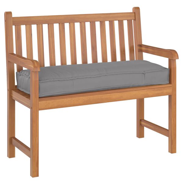 vidaXL Cuscino Grigio 110 x 40 x 8 cm Tessuto Oxford