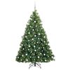 vidaXL Albero di Natale artificiale con 300 LED Verde 180 cm PE e PVC
