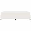 vidaXL Struttura del letto con materasso Crema 200 x 200 cm Tessuto