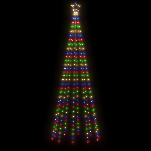 vidaXL Albero di Natale con Puntale Colorato 310 LED 300 cm