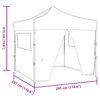 vidaXL Tenda Party Antracite 291 x 291 x 315 cm Tessuto Oxford